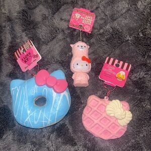 RARE Sanrio Hello Kitty Squishies (Set of 3)